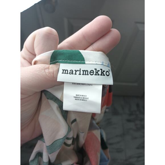 Marimekko Ojakellukka King Size Pillow Shams Case Lot of 2 Floral Bold - Picture 2 of 6